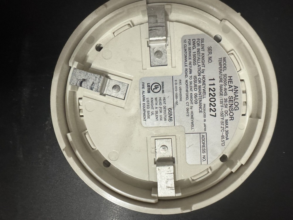 Silent Knight SD505AHS Addressable Heat Sensor - White