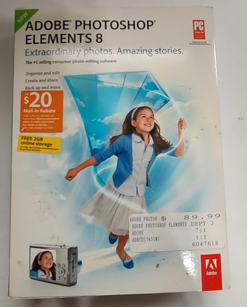 Adobe Photoshop Elements 8 (for PC, DVD, 2009)