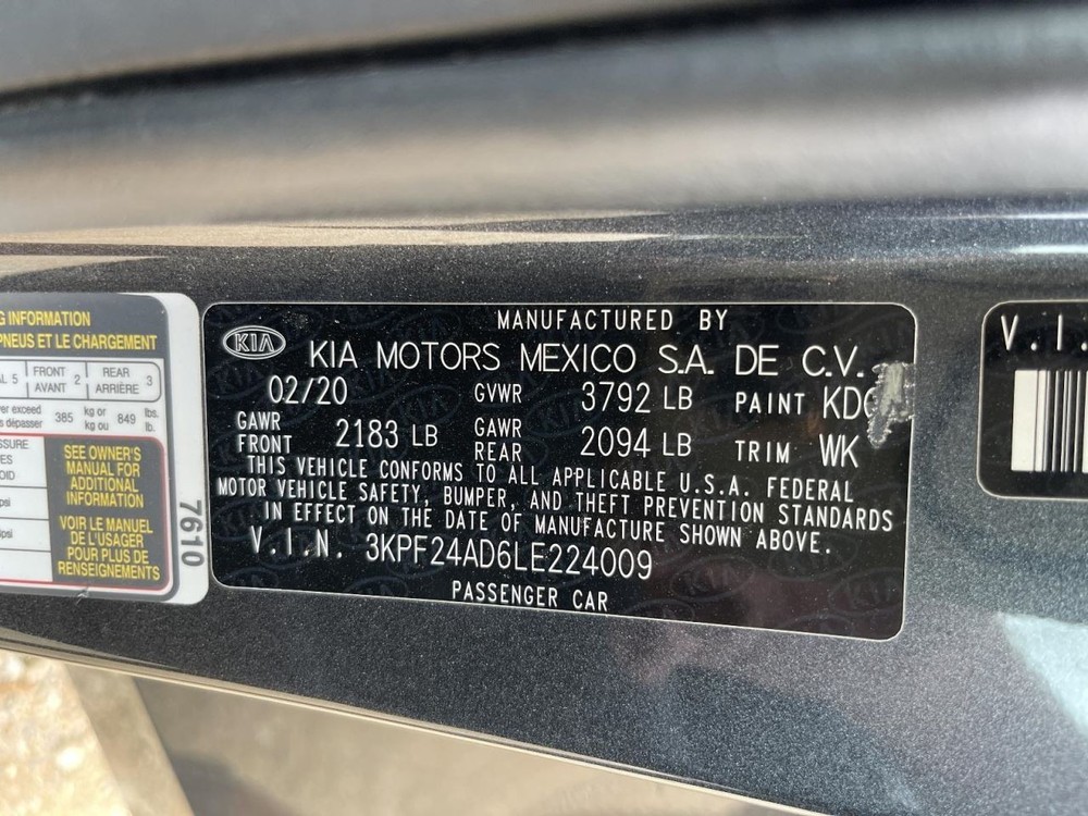 Camera/Projector Hatchback Camera Front Fits 19-24 FORTE 1017689