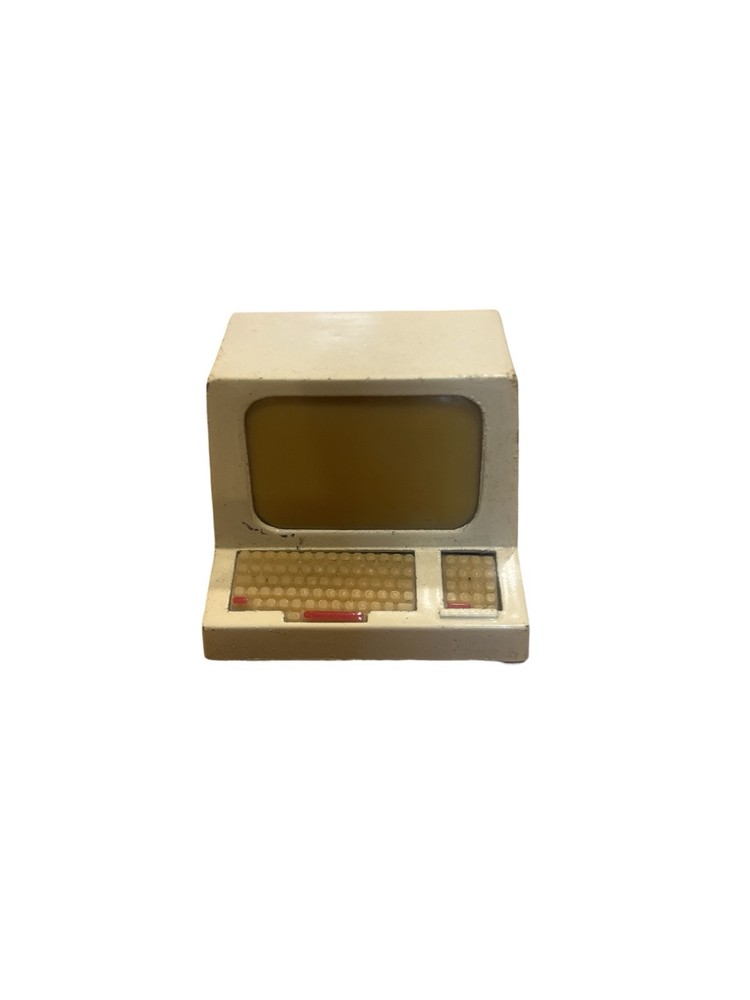 Die-Cast Toy Tiny Desktop Computer Manual Regular Pencil Sharpener 1 1/2” Charm