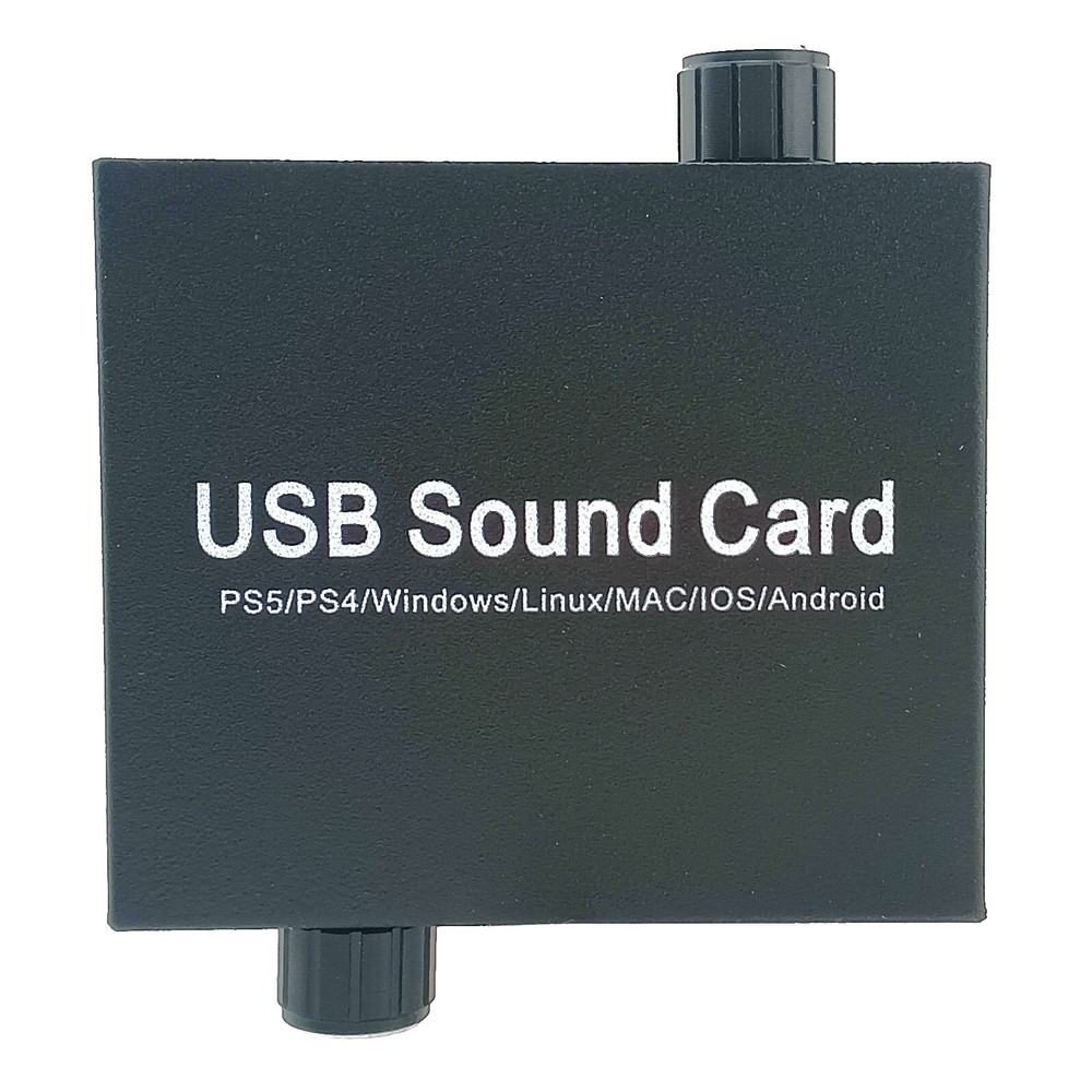 PC USB Headphone Amplifier 3.5mm Stereo Audio Output Microphone Input Portable