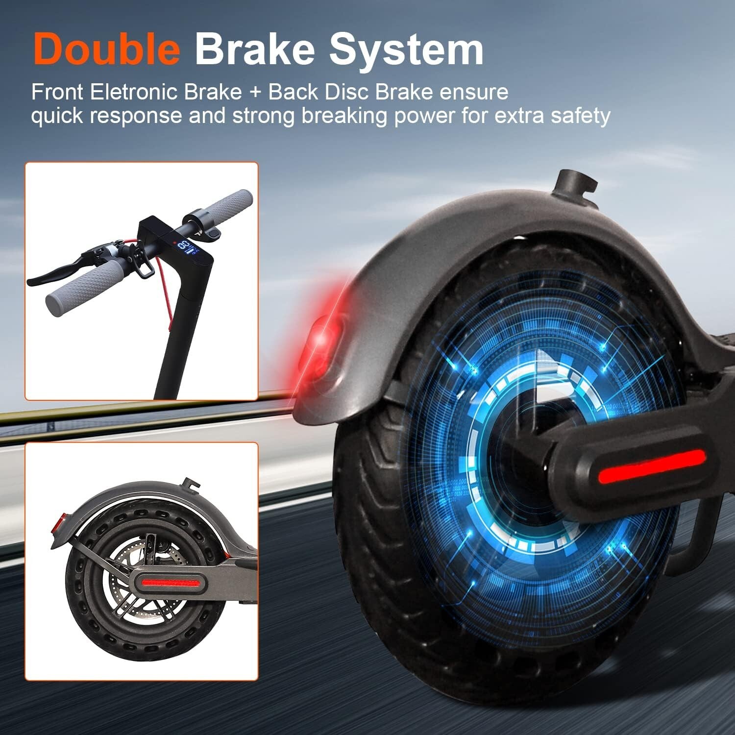 Ladped LP80 ADULT ELECTRIC SCOOTER 350W LONG RANGE 30KM HIGH SPEED 19MPH 10.5AH