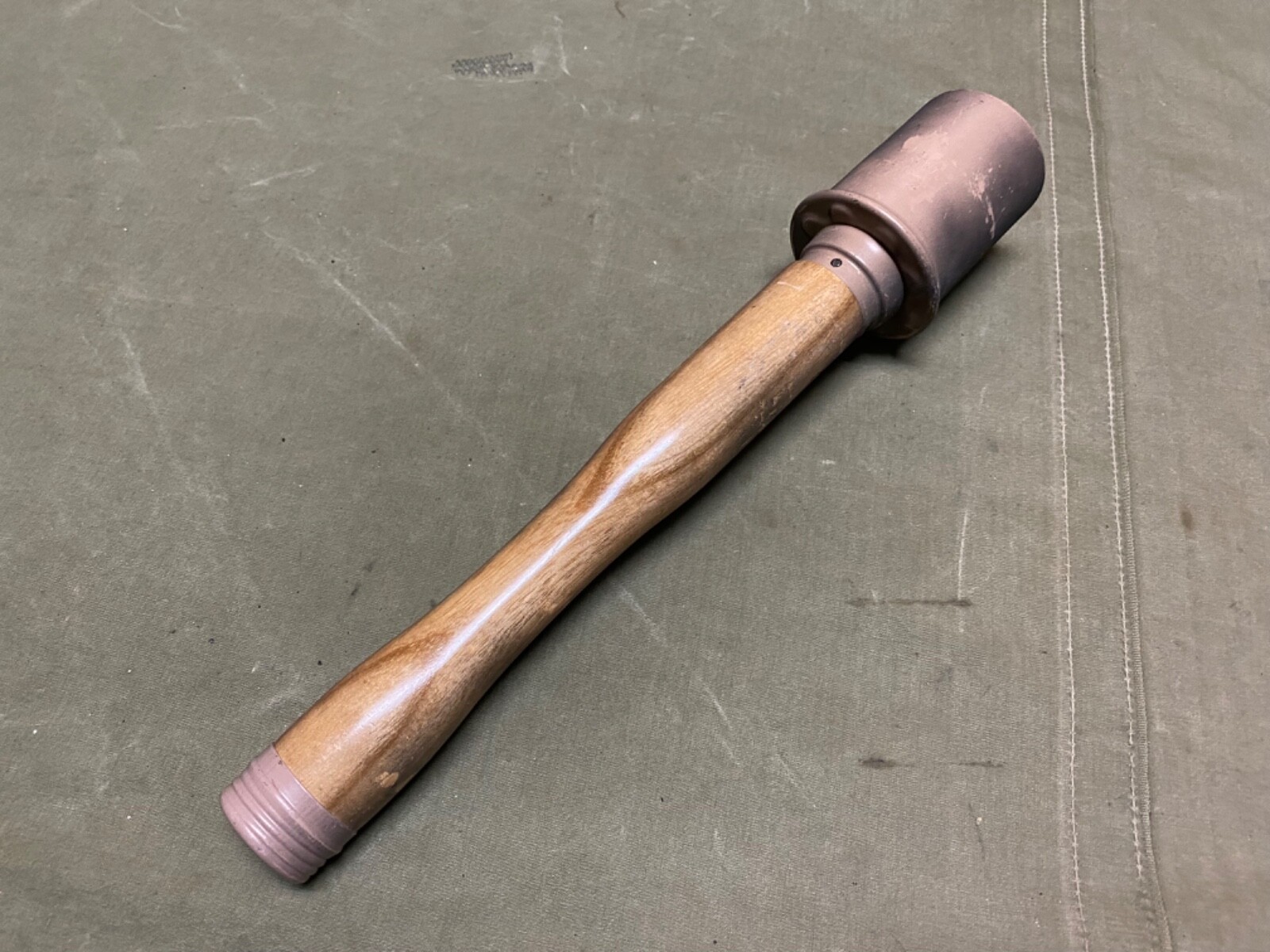 WWII GERMAN M24 REPLICA TOY POTATO MASHER STICK-DAK AFRIKA KORP, TROPICAL, TAN