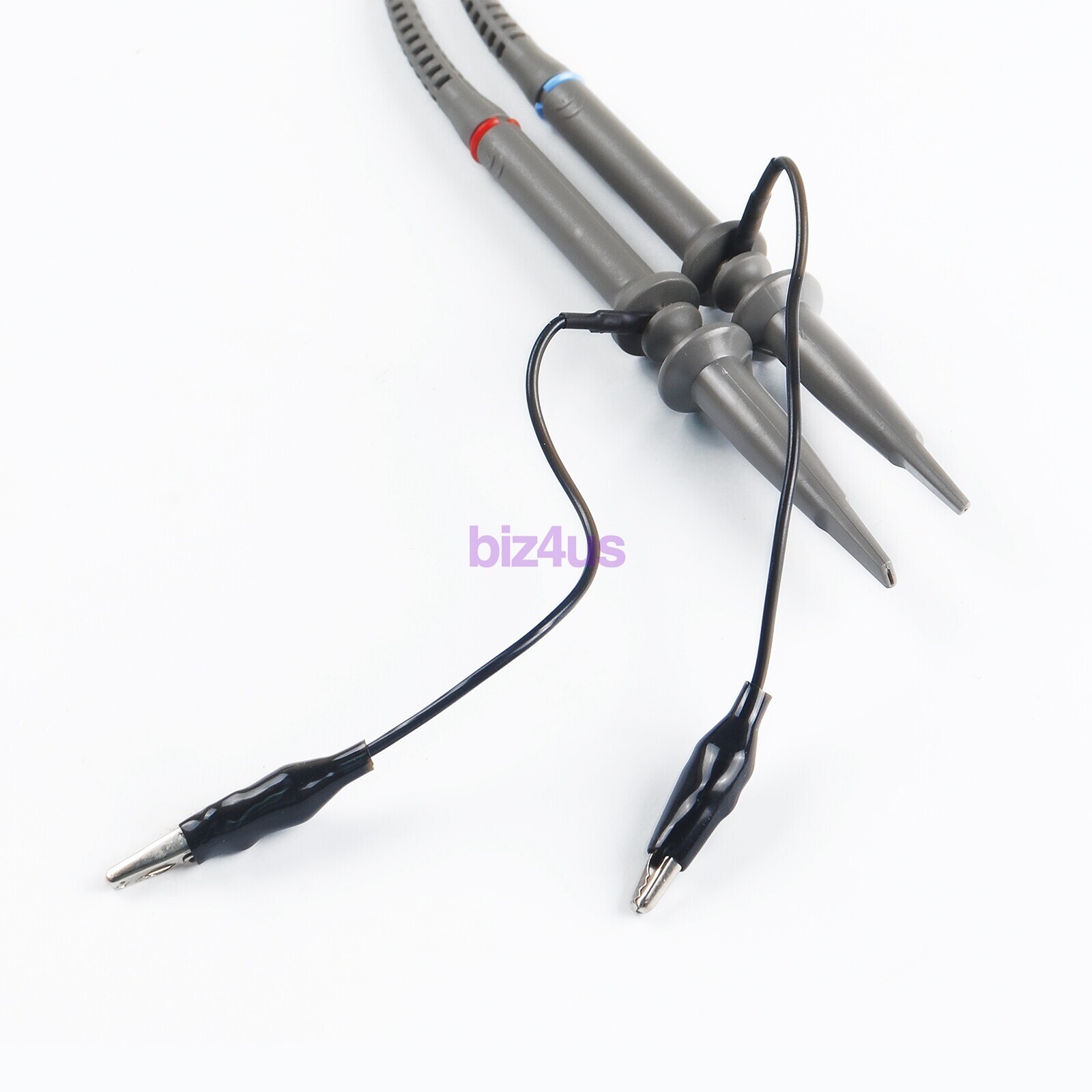2xFor BNC Oscilloscope Probe Kit P6100 100MHz 1X 10X Precision Scope Clip Probes