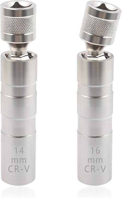 2 Pack Magnetic Spark Plug Socket 3/8 Drive 12 Point Removal Tool for BMW & MINI
