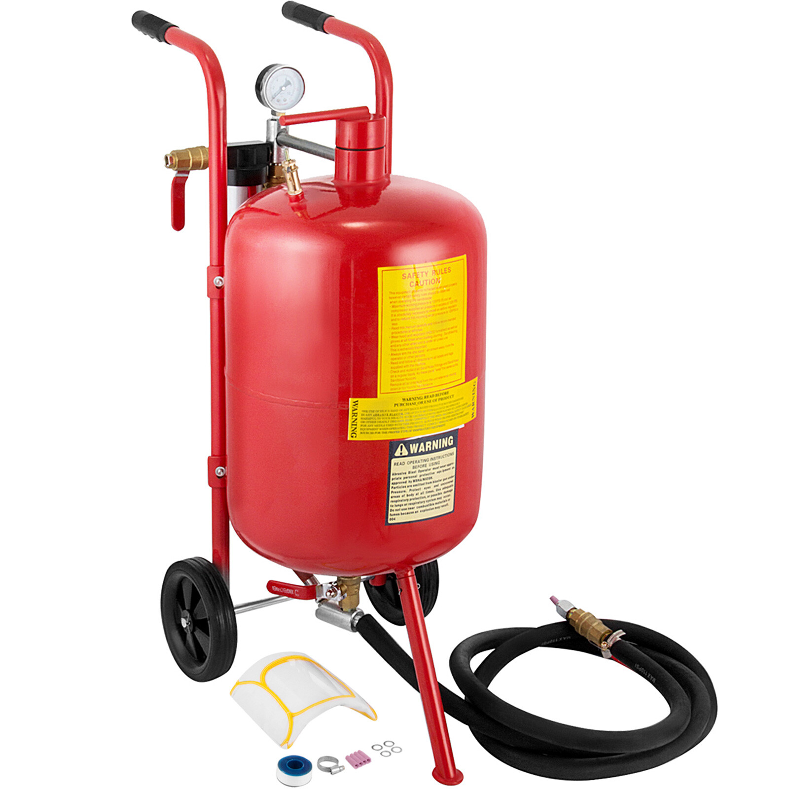 VEVOR 10 Gallon Sandblaster Portable Air Sand Blaster Media Abrasive 60-110 PSI