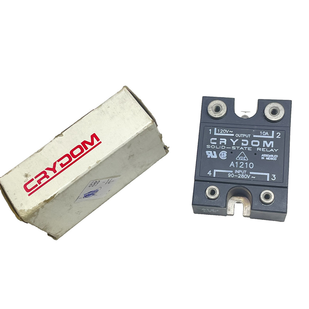 crydom A1210 solid state relay 120vac, 10a 90-280 vac