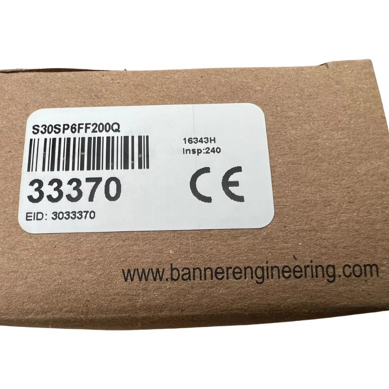 BANNER S30SP6FF200Q Diffuse Reflection Sensor Free Delivery Fast Shipping NEW