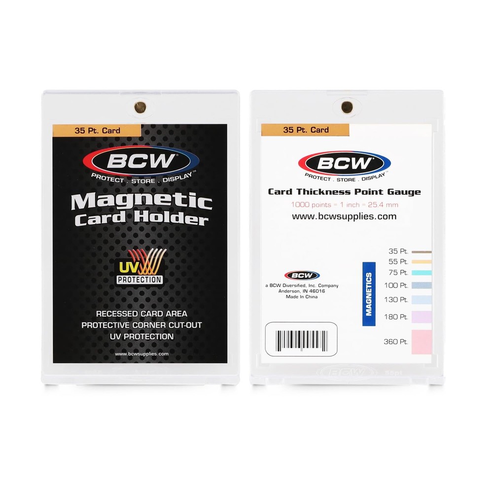 BCW 35 PT Magnetic Card Holder - 20 Pack UV Protective Display Case