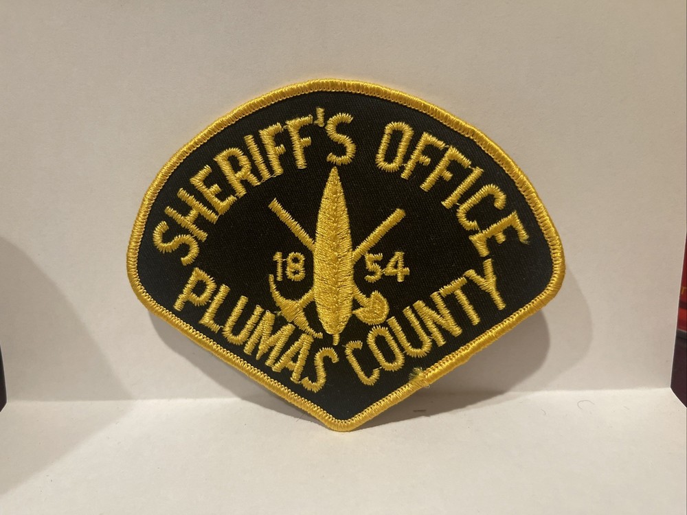 Obsolete (?) Sheriff’s Office / Department Patch Plumas County Ca