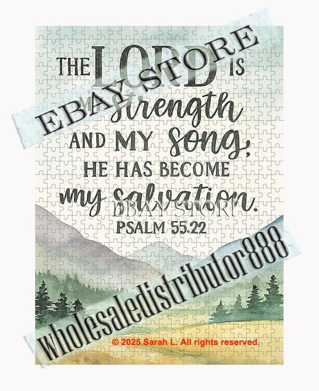 500 piece jigsaw puzzle The Lord Is My Strength Scripture