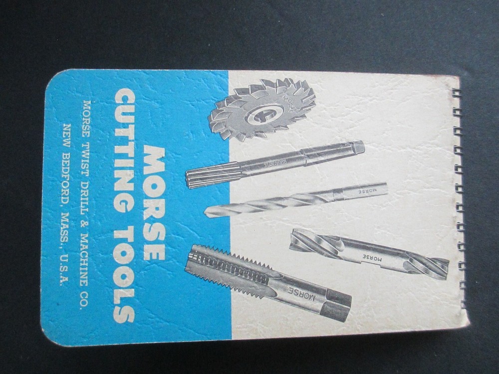 Vintage MORSE Machinist's Practical Guide 1961 Machine B63