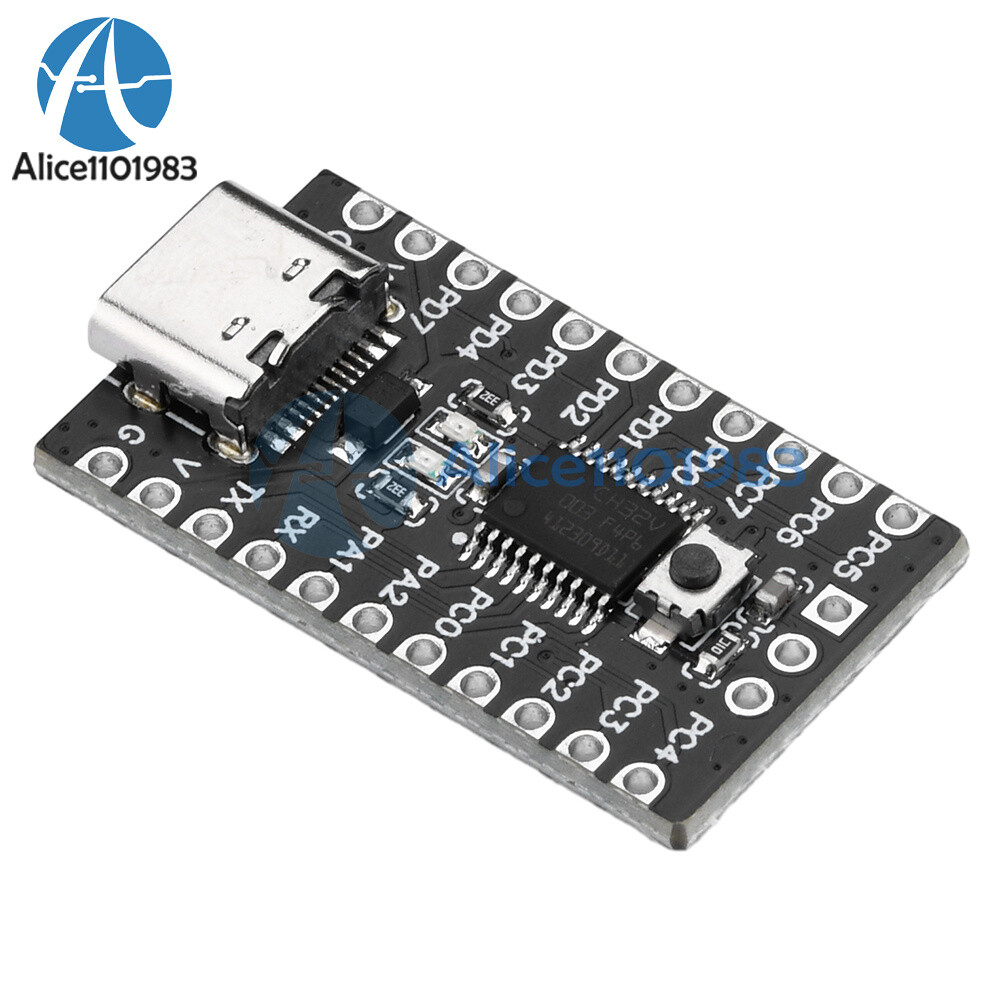 5pcs CH32V003F4P6 Core Development Board 32-bit RISC-V Processor IIC SPI Type-C