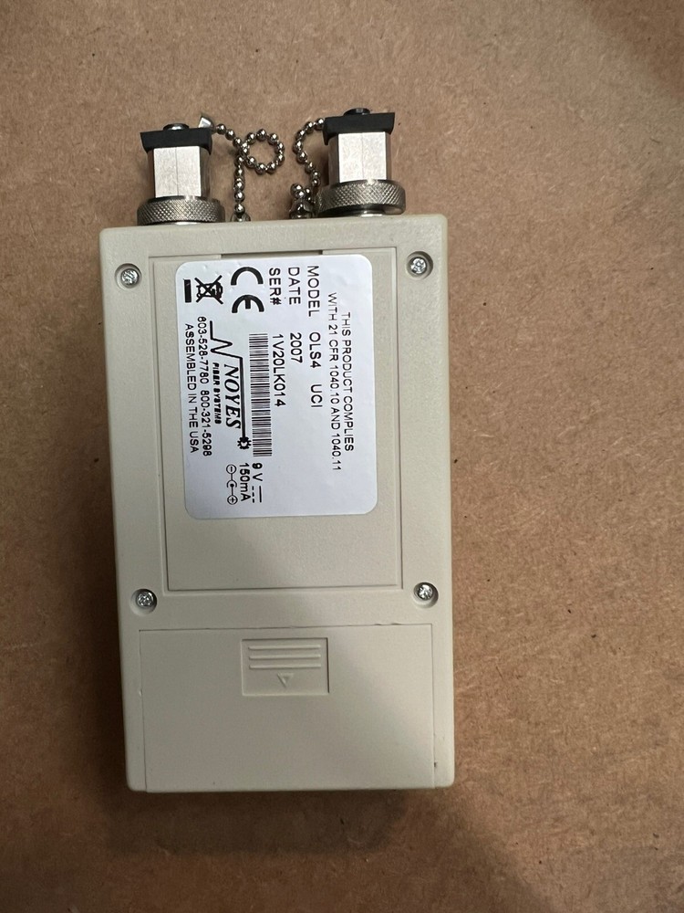 Noyes OPM4-4C Optical Power Meter w/ OLS4 Optical Light Source
