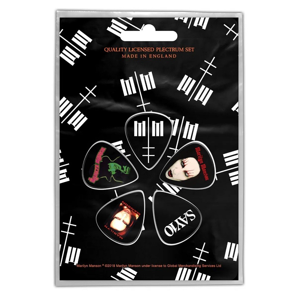 Authentic Marilyn Manson 1mm Guitar Pick Pack NEW