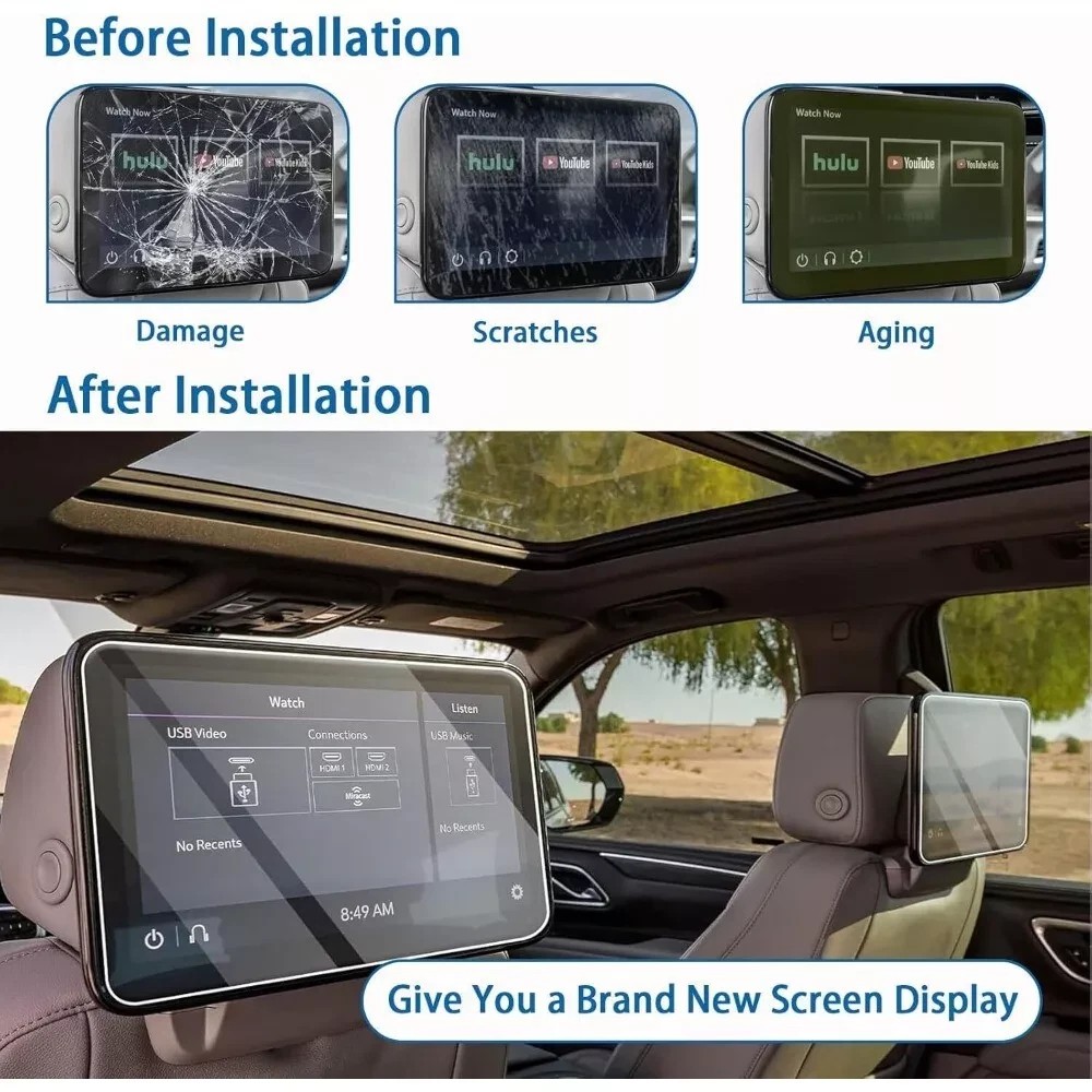 For 2021 2024 Chevy Suburban LCD Headrest Display Replacement 85100044 84824745