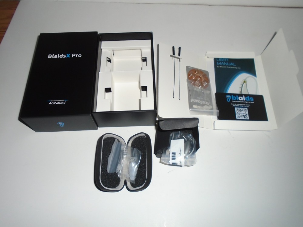 Blaids X Pro Programmable Hearing Aids W/ Multi Core Processor New In Box