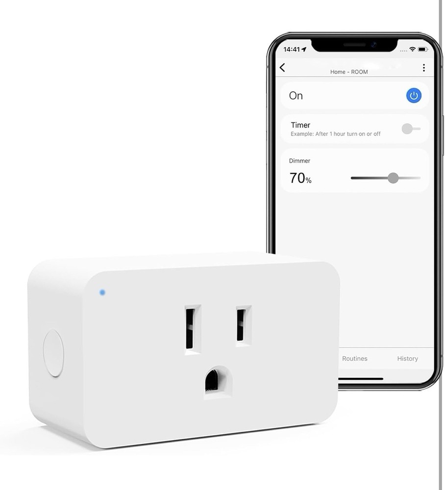 Versa Z-Wave Smart Dimmer Plug; Voice & Remote Control, Alexa, Smartthings
