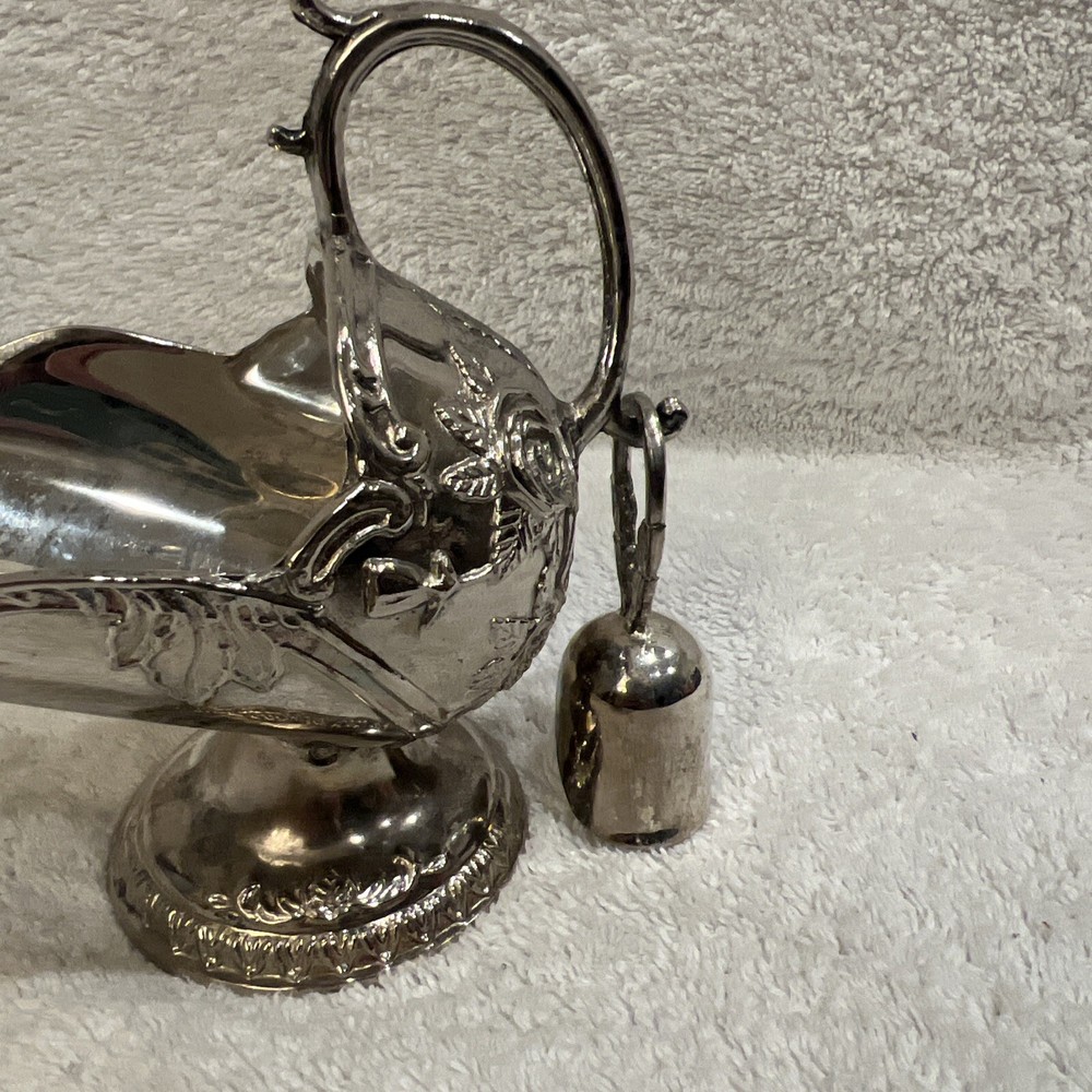 Beautiful Centurion Collection Silver Plated Sugar Scuttle With Scoop