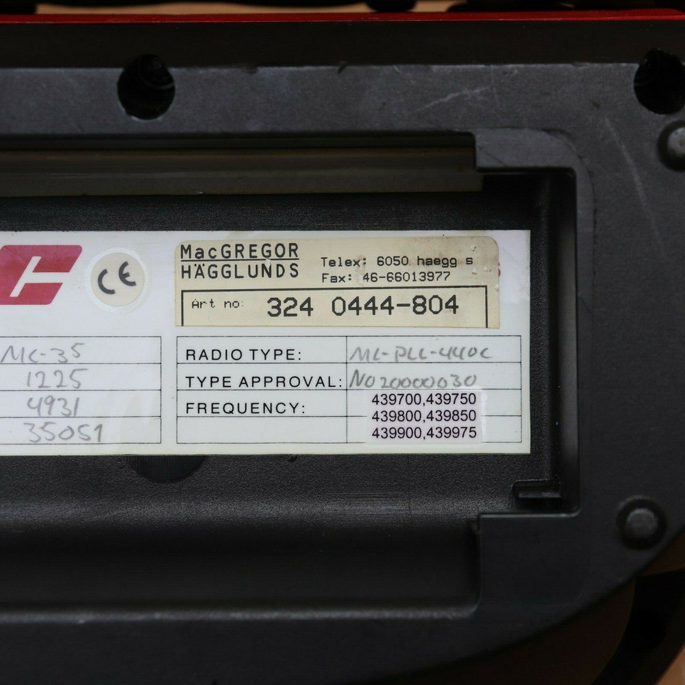 MACGREGOR HAGGLUNDS MICRO CONTROL MC35 REMOTE CONTROL