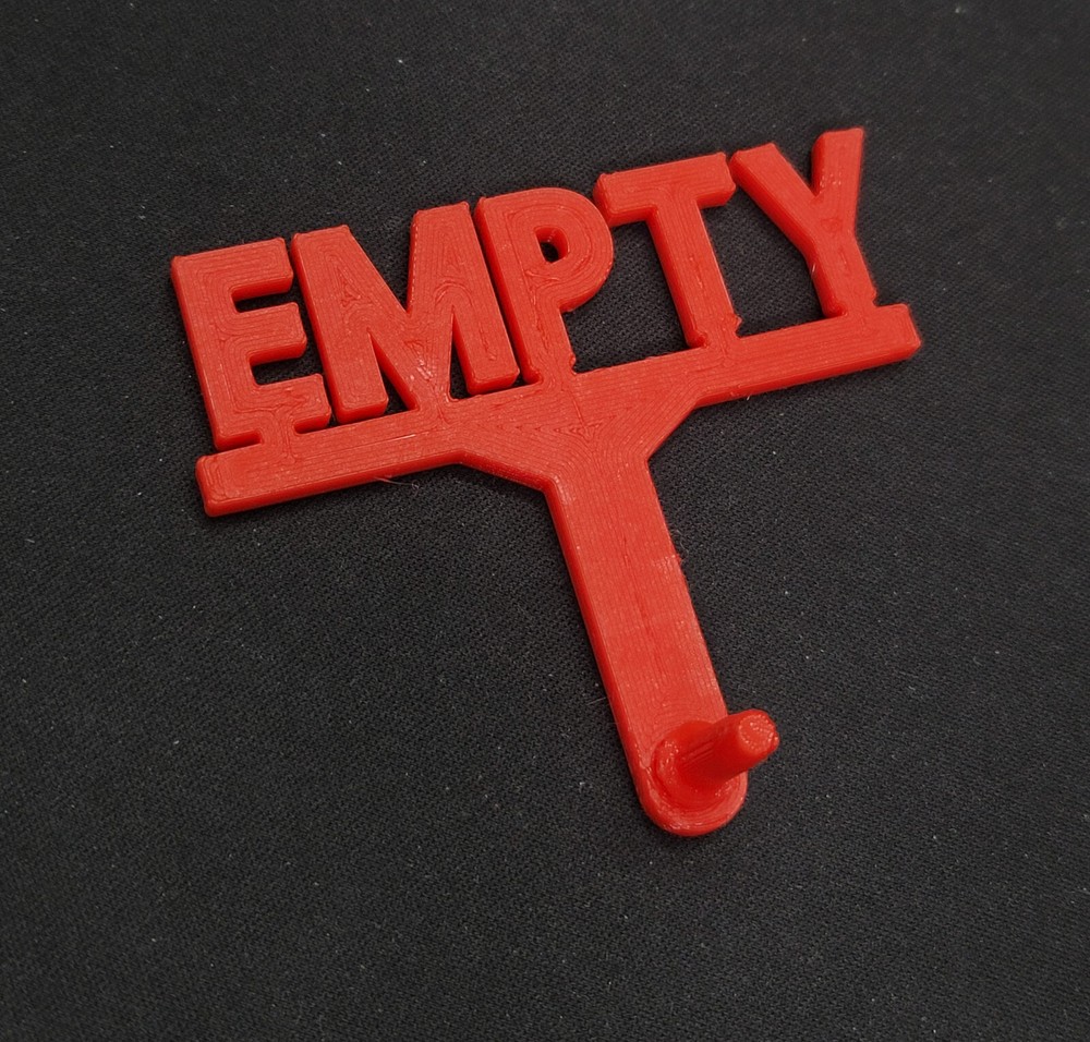 Chamber Empty Flag for Gun Range Safety Airsoft or Firearm (3D Printed)