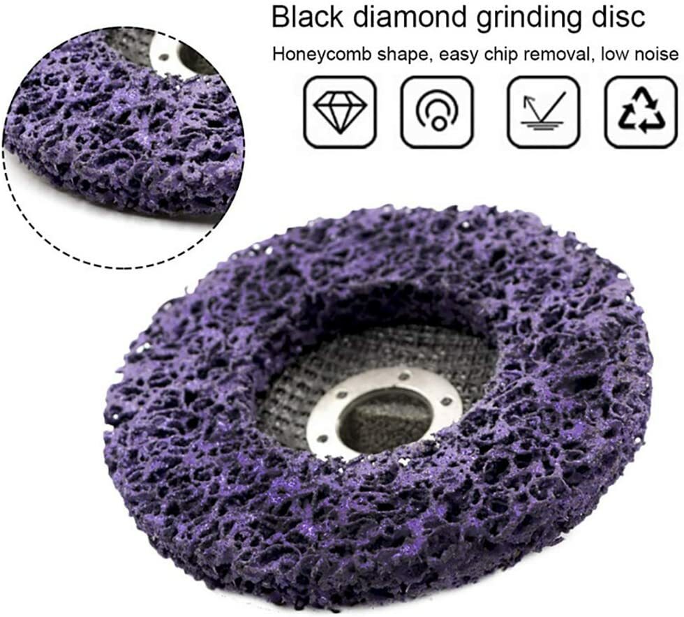 100mm 4" Poly Strip Disc Abrasive Wheel Paint Rust Removal For Angle Grinder Kit