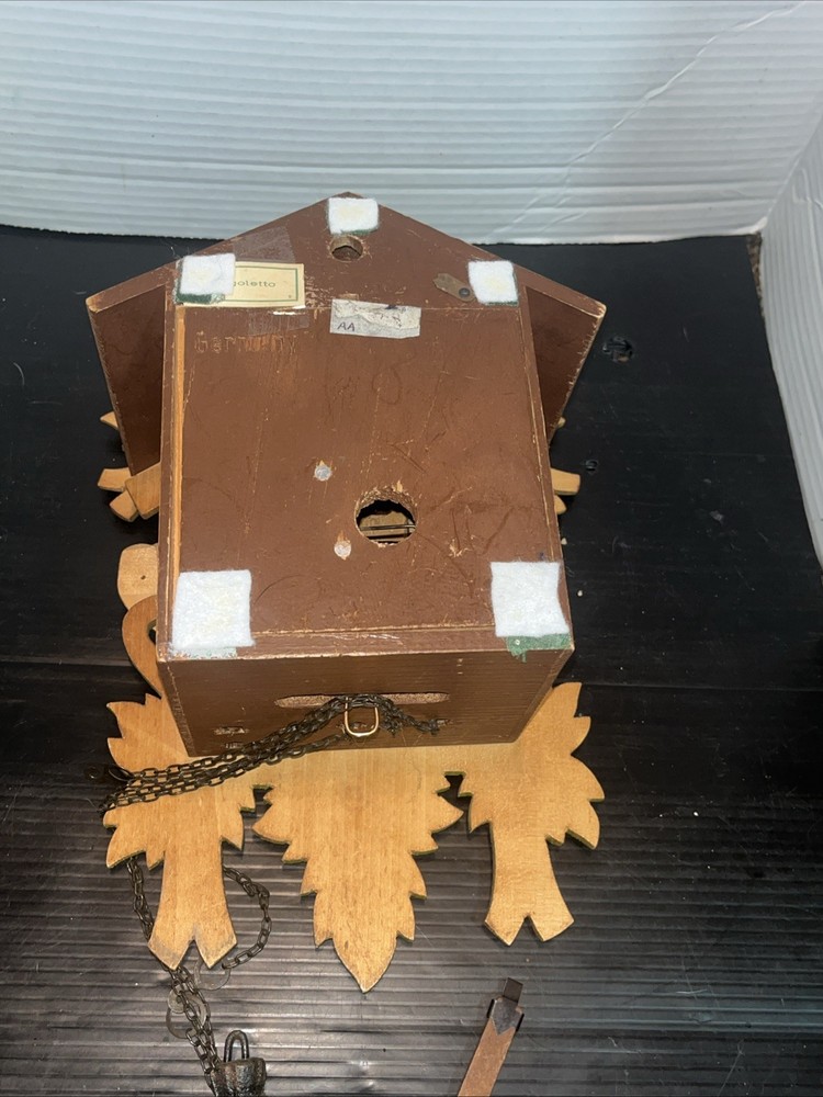 Cuckoo Clock German Black Forest Battery Operated Untested