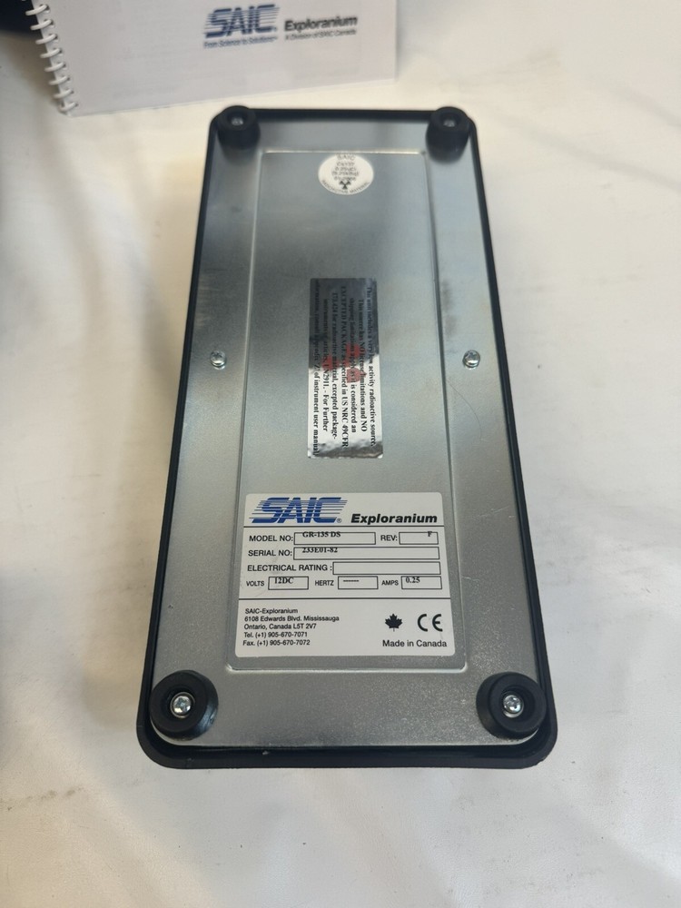 SAIC Exploranium GR-135 Plus The Identifier RID GR-135HD -Please Read-