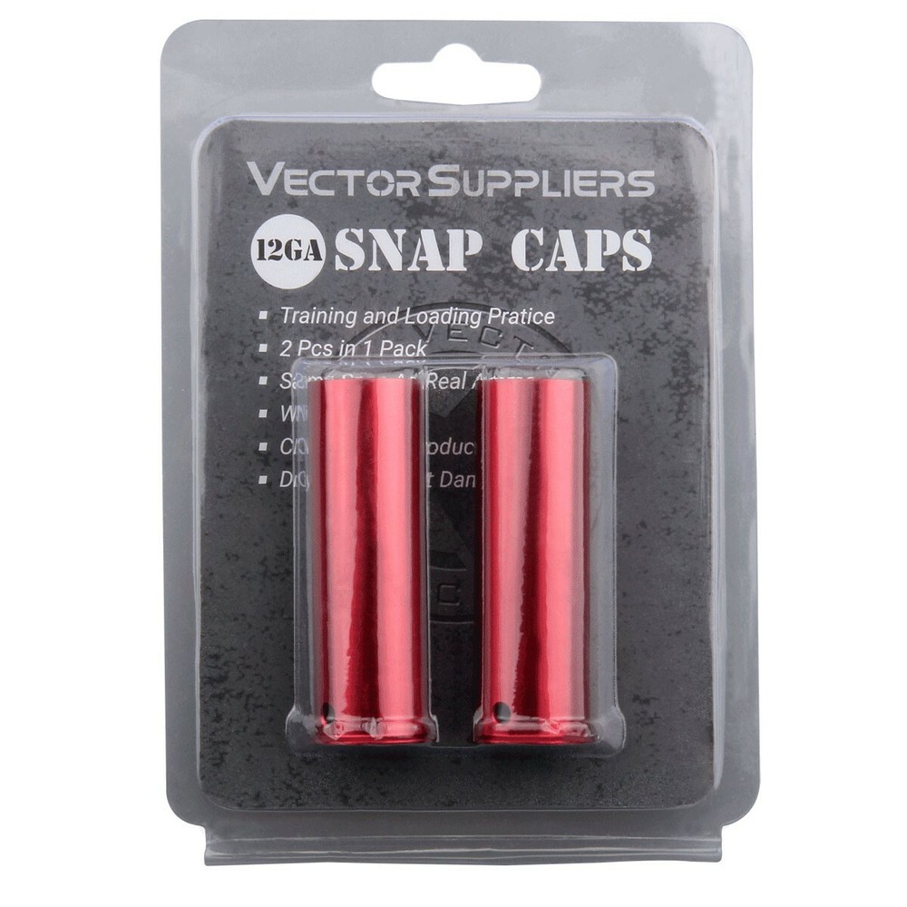 Vector Optics 12 GA 12 Gauge Training Dummy Snap Caps - 2pc