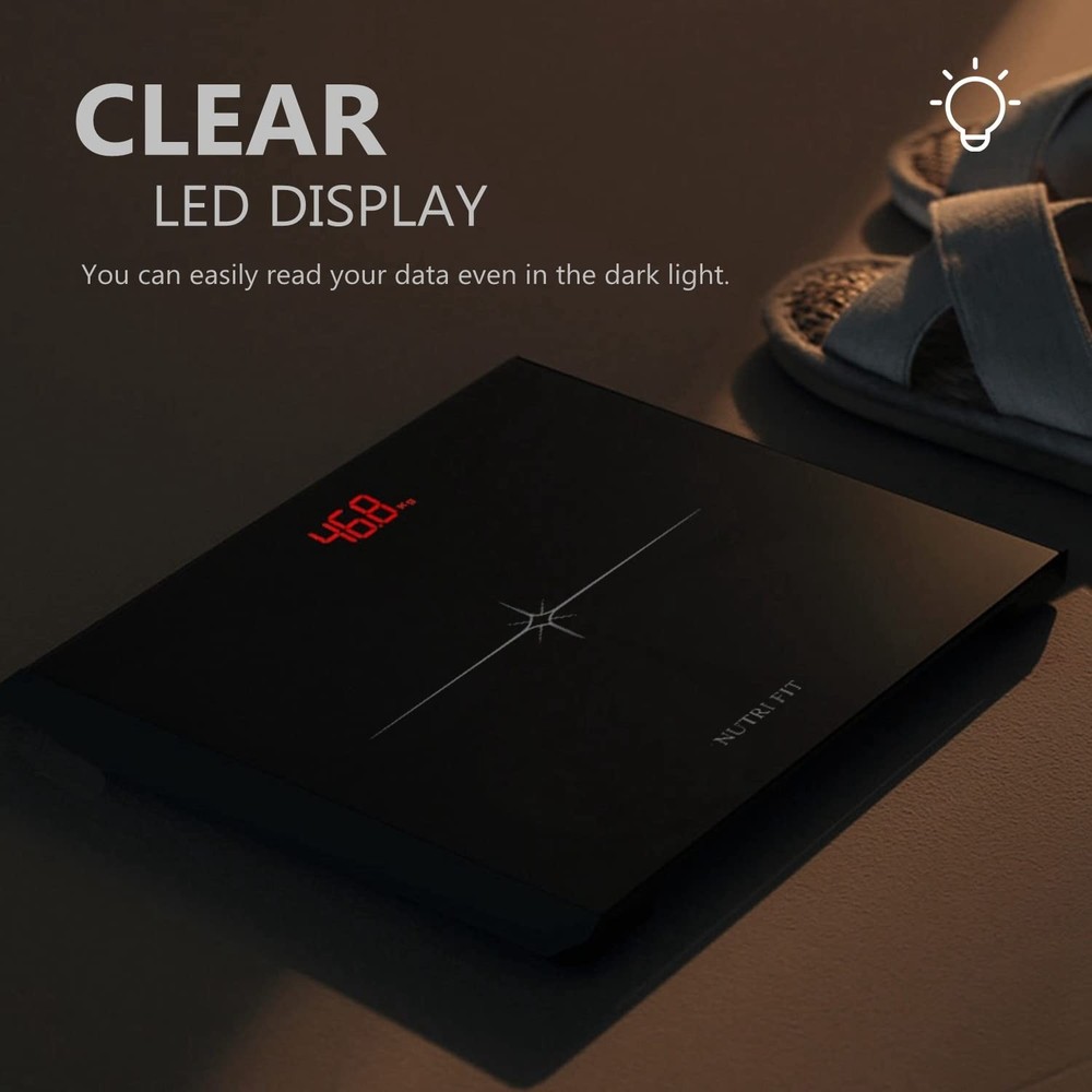 Digital Scale for Body Weight, Precision Bathroom Weighing Scale Step-On Tech...