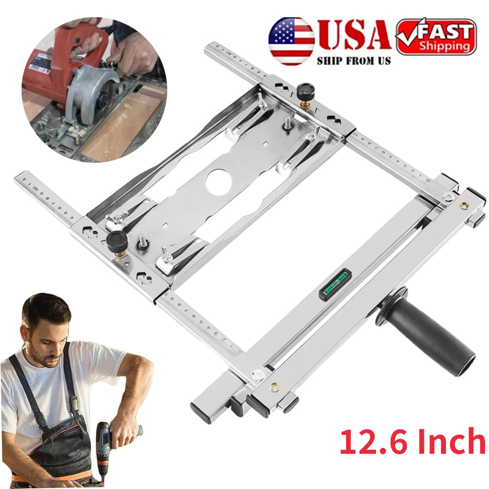 Cutting Machine Edge Guide Positioner 12.6 Inch Adjustable Circular Saw Guide US