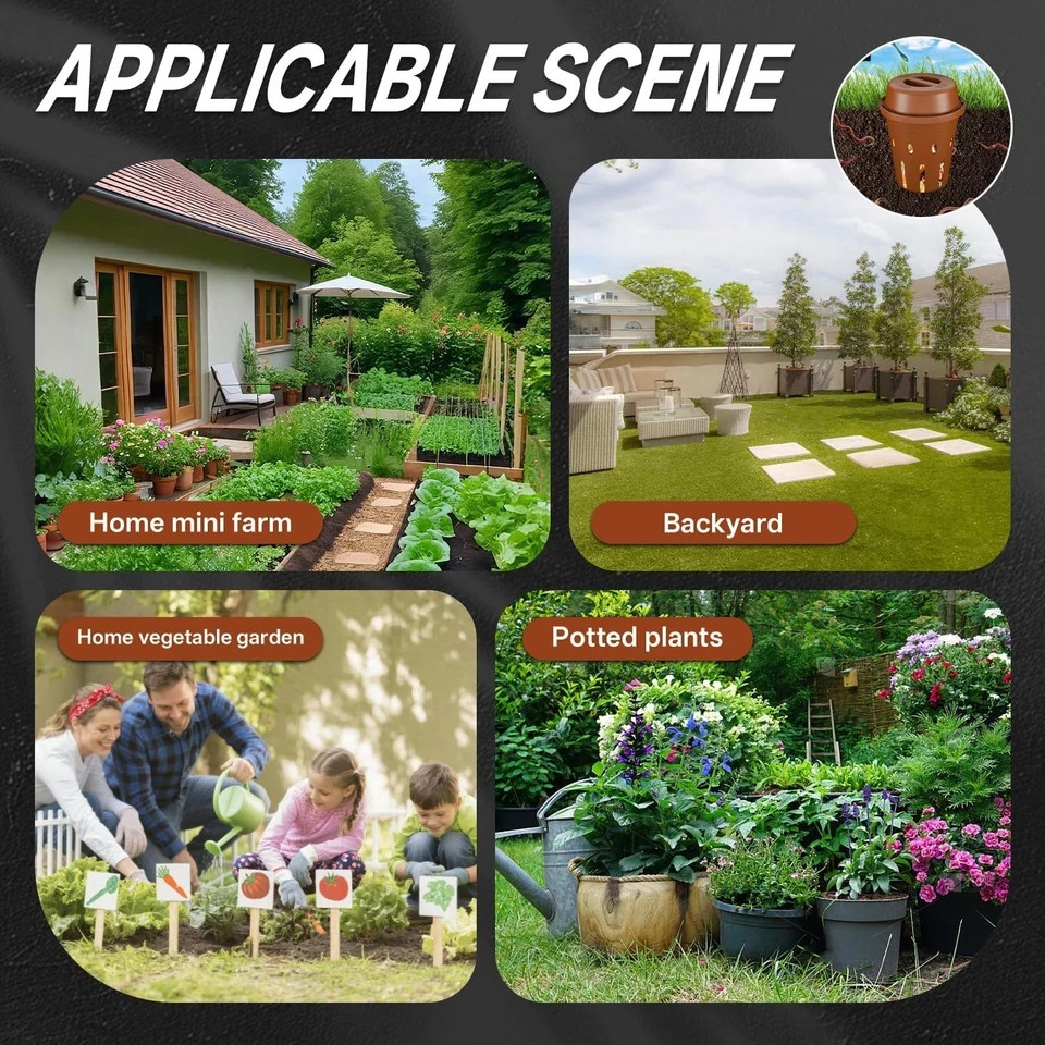 Underground Worm Composting Bin, Outdoor Mini Inground Worm Composter for Beginn