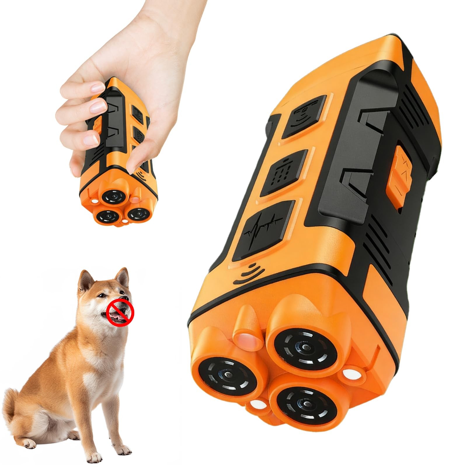 Dog Bark Deterrent Device, Upgrate Anti Barking Device for Dogs 32ft Max Rang...