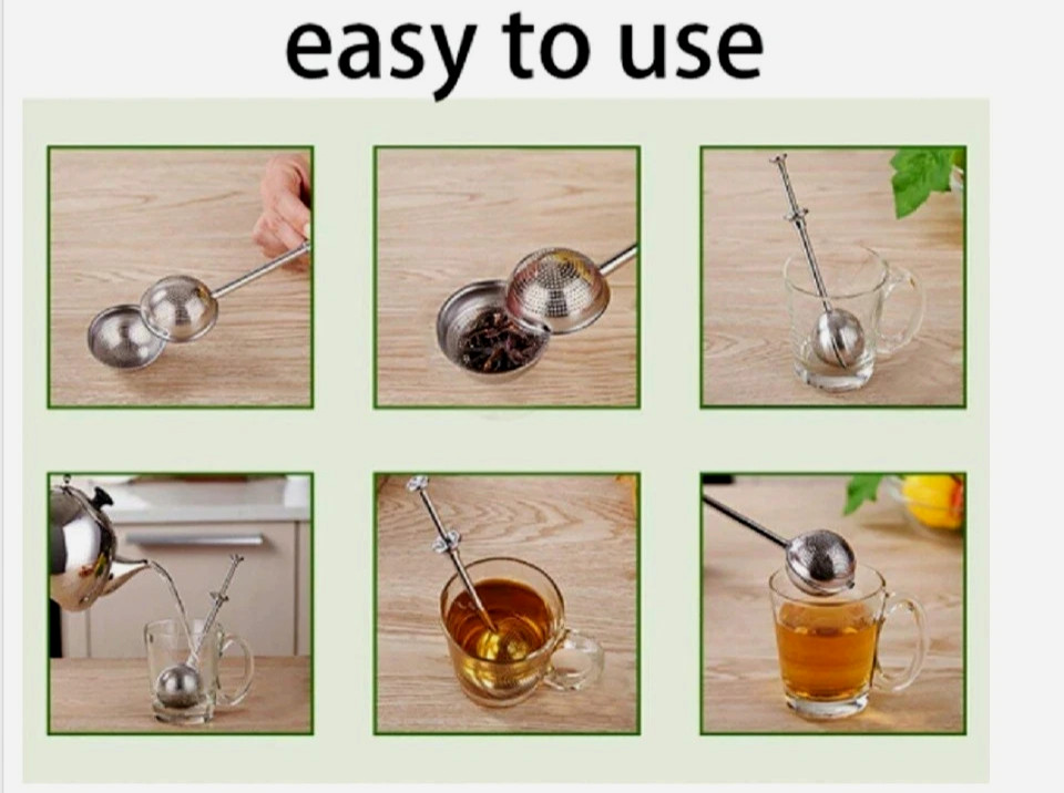 Stainless Steel Telescopic Spherical Tea Filter Kitchen Tea Set.......