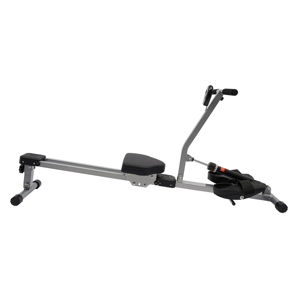 Foldable Rowing Home Rowing Exercise Machine Hydraulic Rowing Machine LED Meter