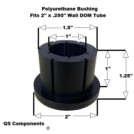 3" Width 5/8" Hole Polyurethane Bushing Kit With Hardware