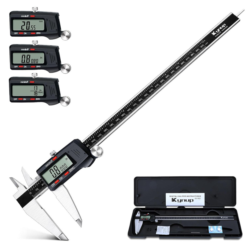 Micrometer Caliper Tool, 12Inch Digital Caliper, Vernier Caliper with Stainless