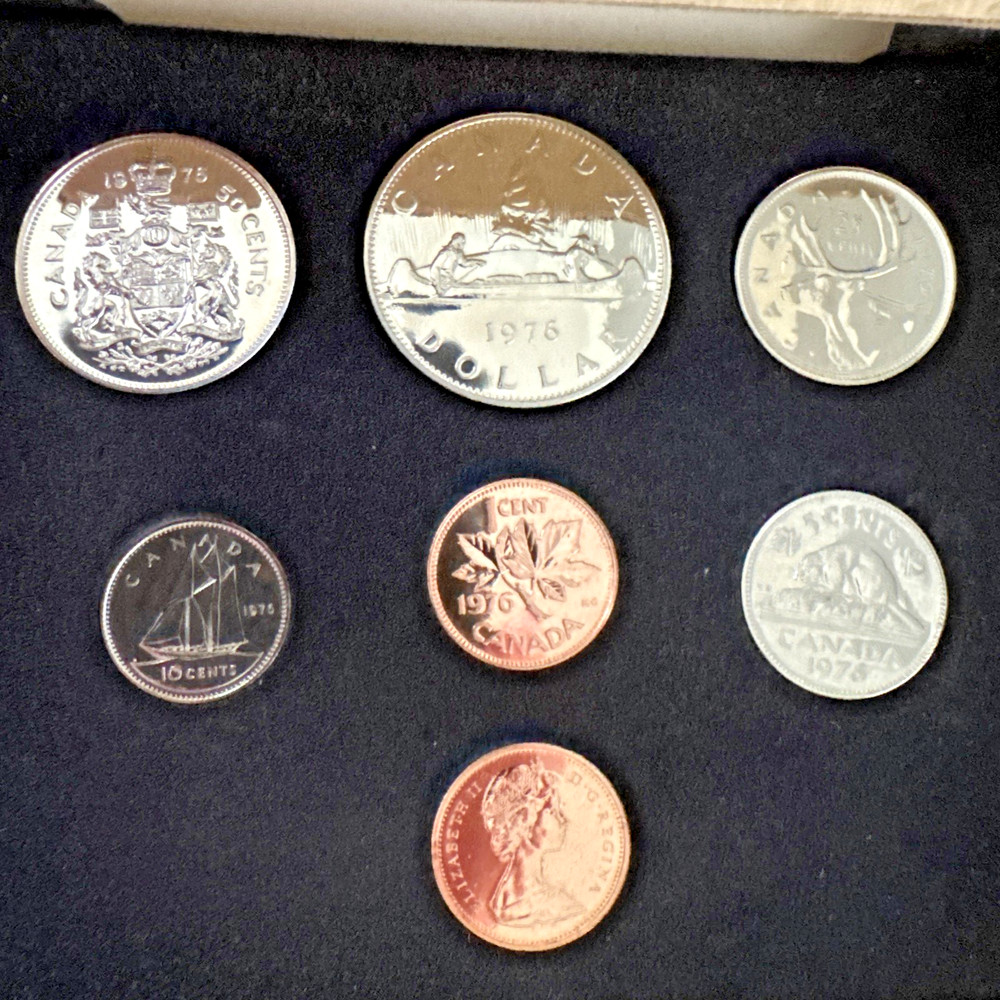Royal Canadian Mint 1976 Uncirculated Gem Set
