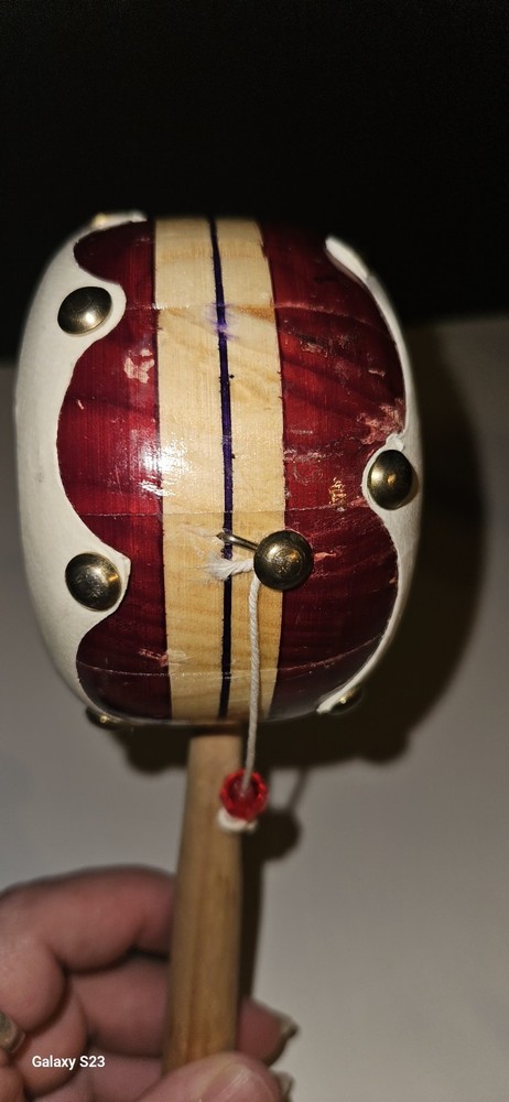 Decorative Mexican Spinning Drum/Monkey Drum 7.5"