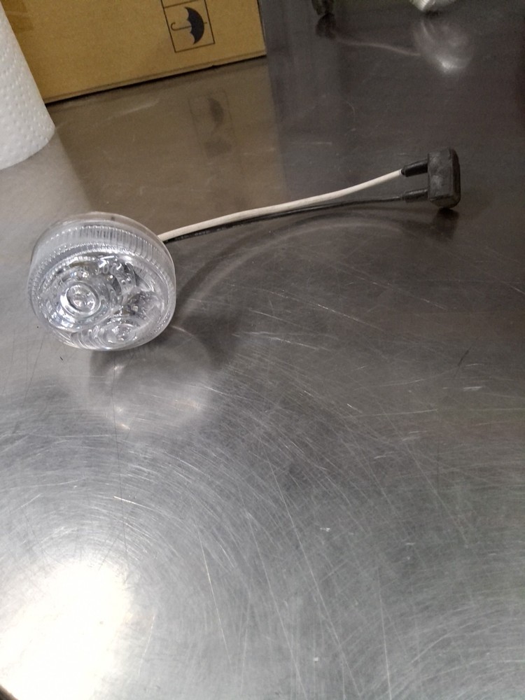 2 INCH CLEAR RED MARKER LIGHT