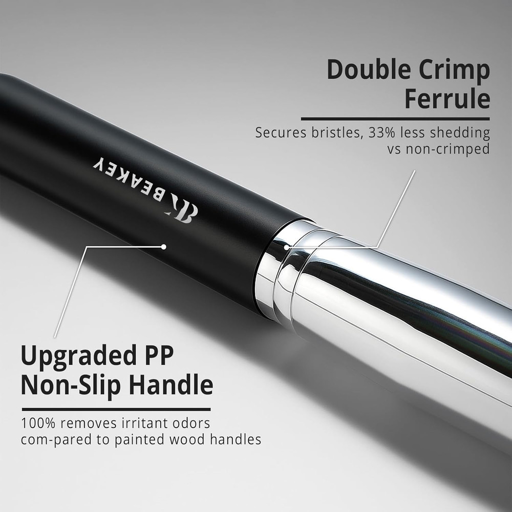 Makeup Brushes Set Premium Foundation Concealer Blush Bronzer Eye Shadow 10+2 PC