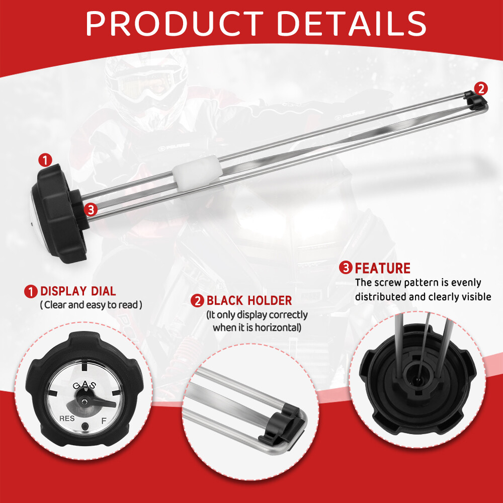 Fuel Gauge Gas Cap 2511248 2511198 for Polaris Snowmobile 440 500 600 650 700