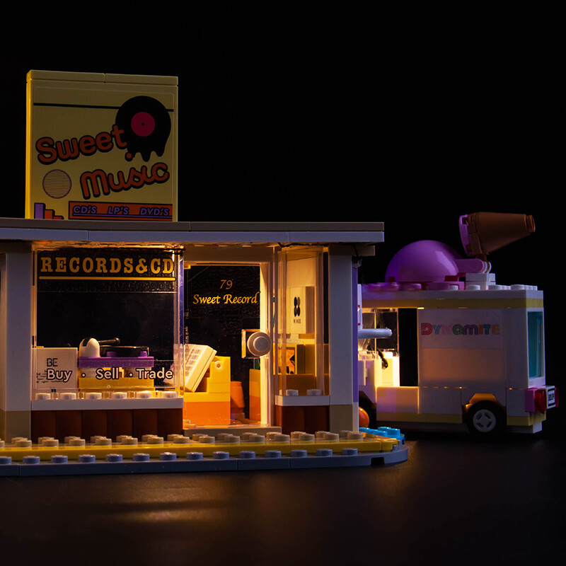 LocoLee LED Light Kit for Lego 21339 BTS Dynamite Creative Decor Lighting Set