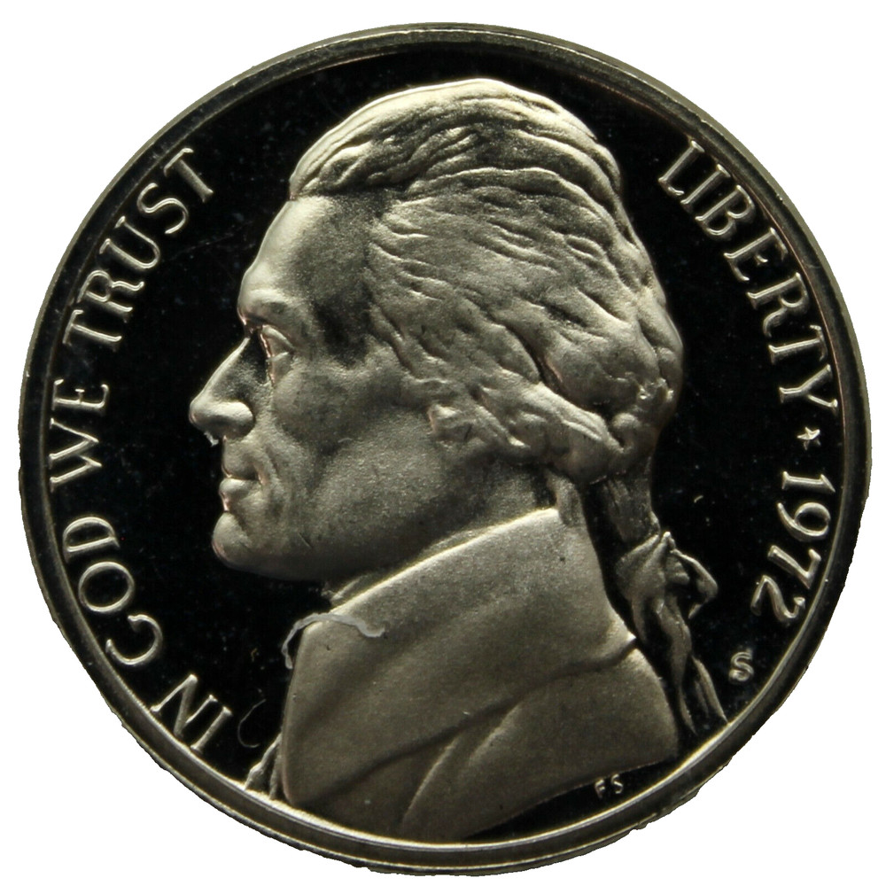 1972-S Proof Jefferson Nickel