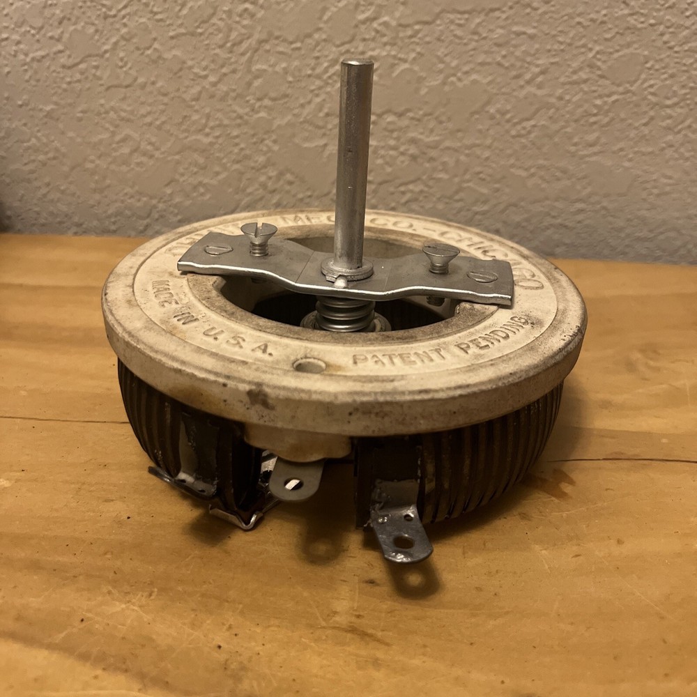 OHMITE Model-N  4 Ohm   8.66A Max Potentiometer Rheostat Spec