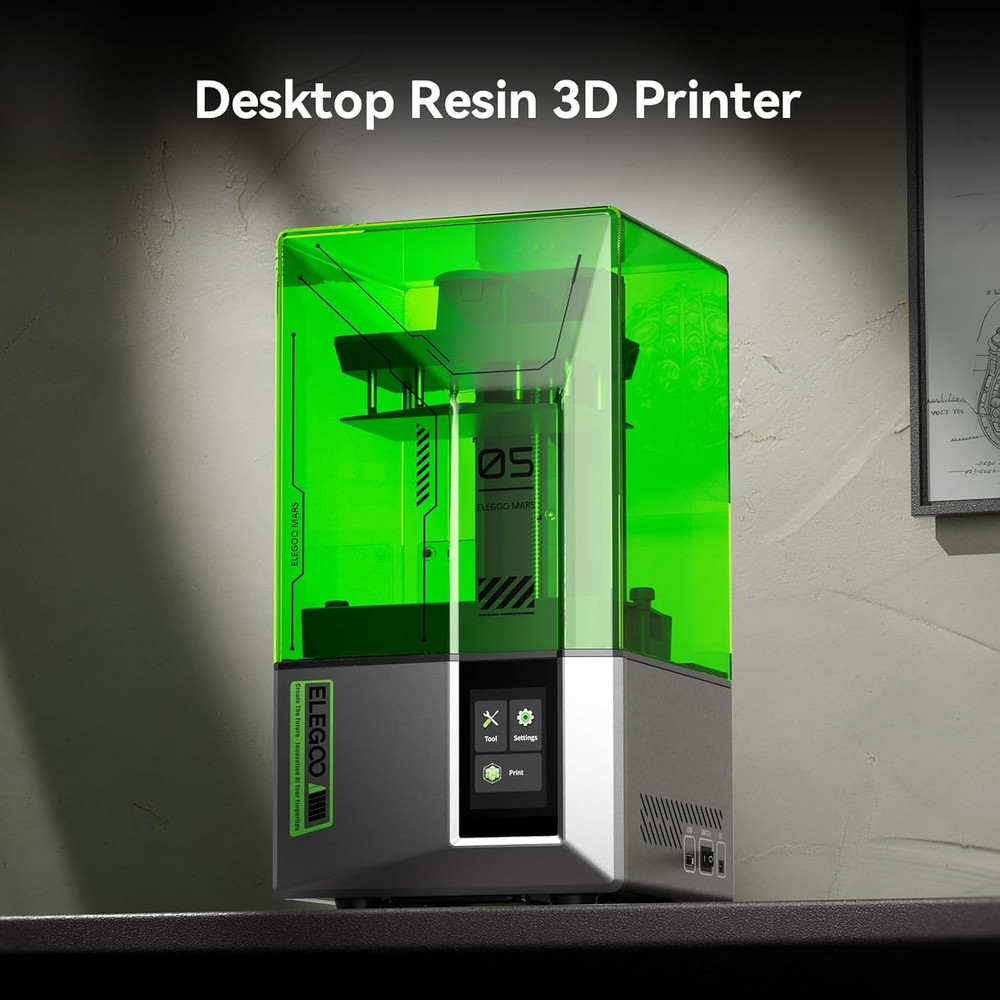 Mars 5 Resin 3D Printer with 4K Mono Lcd,Automatic Leveling, Desktop 3D Printer