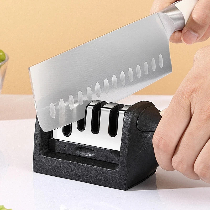 Knife Sharpener Professional Ceramic Tungsten Kitchen Sharpening System 4 Stage