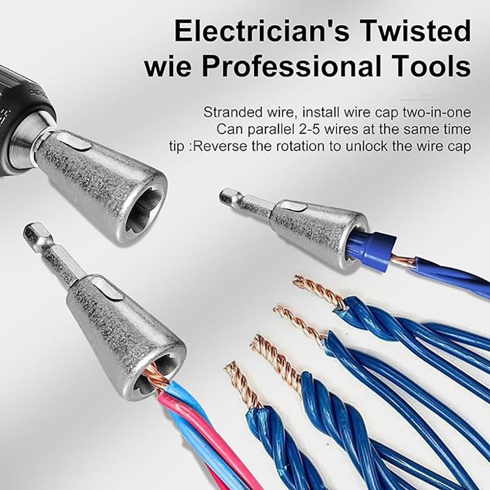 US Wire Stripper for Drill Wire Stripping and Twisting Tool Upgrade Electrical*