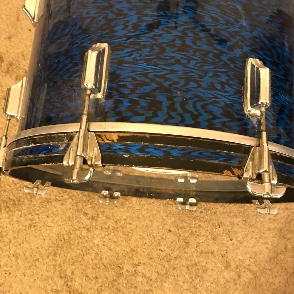 Vintage Rogers Holiday Blue 4 pc. Drum Set
