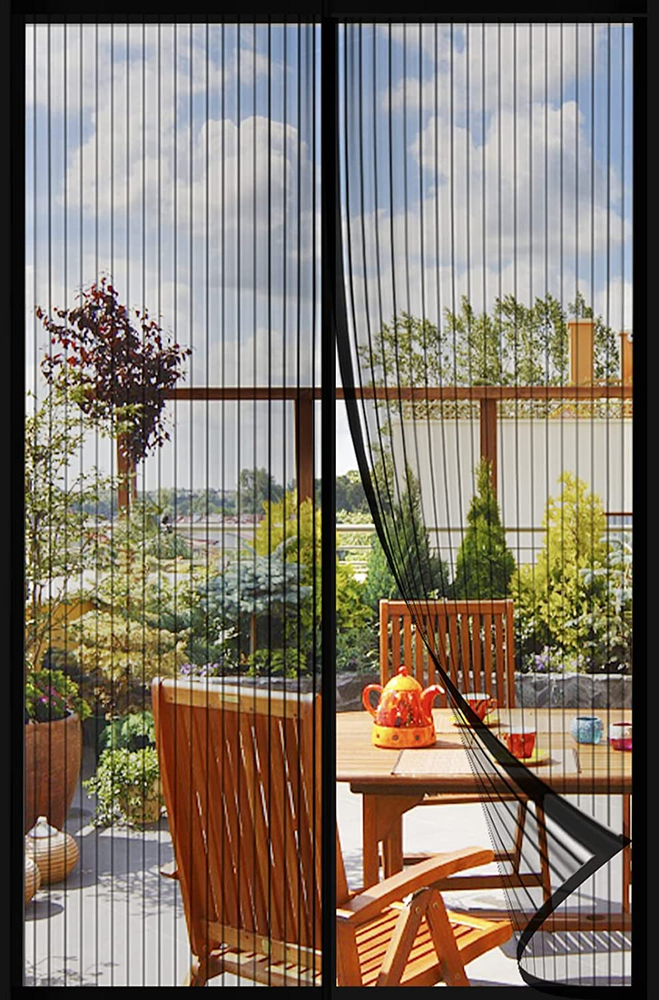 Mesh Screen Magnetic Closure Keeps Bugs Out For Front OrSliding Doors 38 X 82 "